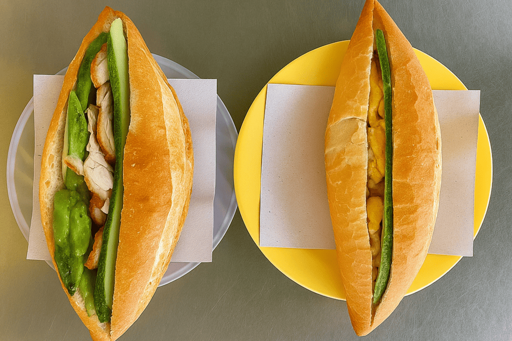 The traditional Vietnamese banh mi is one of the standout offerings at Banh Mi Phi